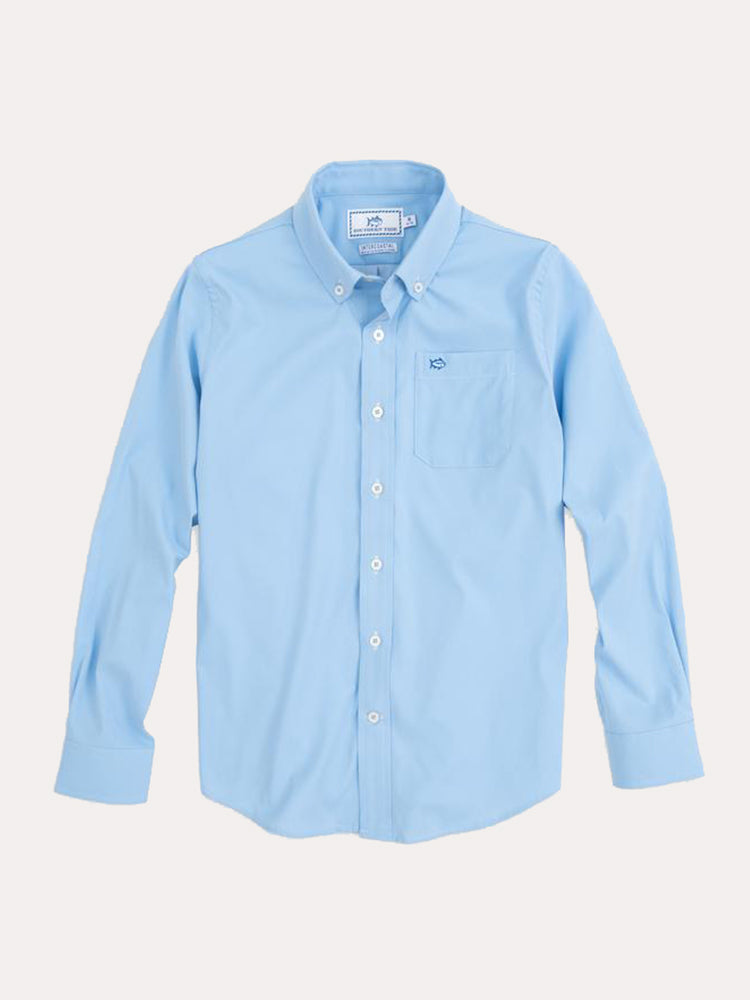 Southern Tide Boys' Intercoastal Solid Shirt - Saint Bernard