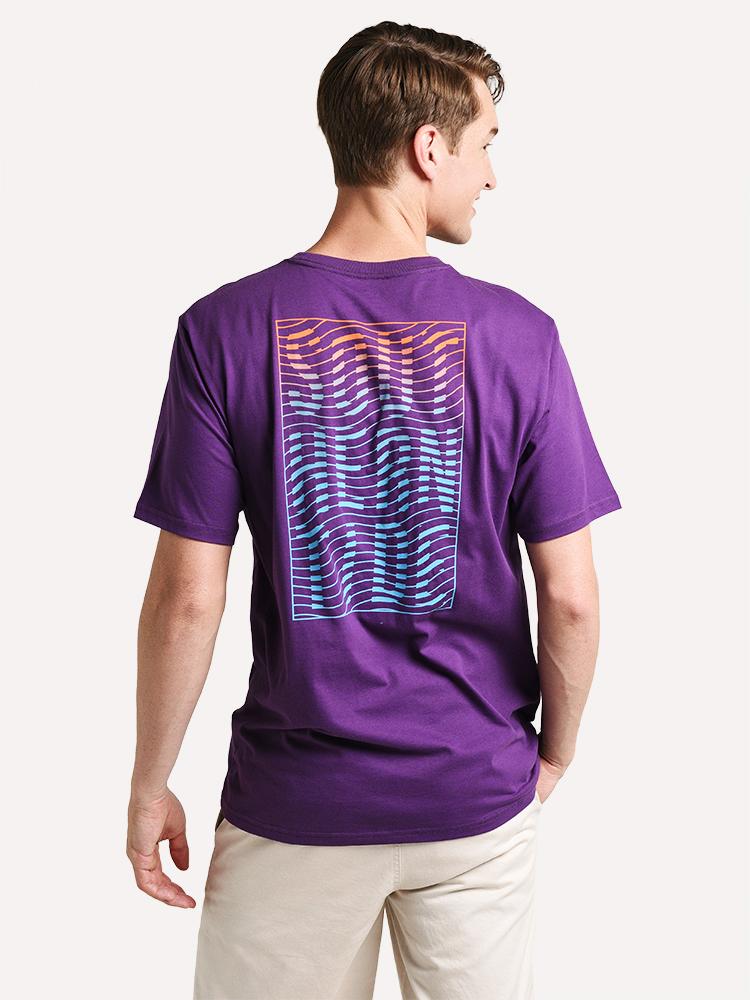 Southern Tide Men's Gradient Wave T-Shirt - Saint Bernard