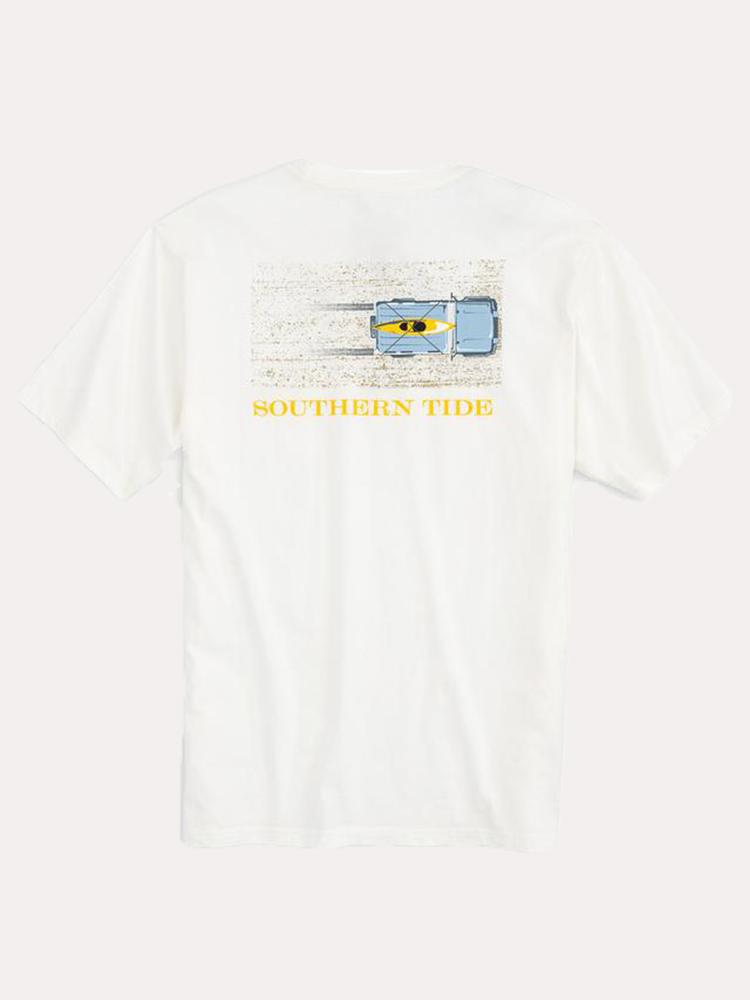 Southern Tide Men's Sand Fire Tracks Tee - Saint Bernard