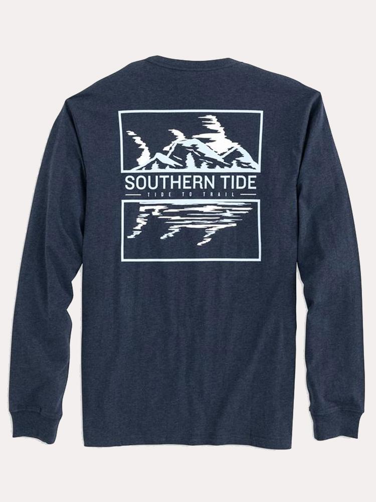 Southern Tide Men's T3 Skipjack Scene Long Sleeve Tee - Saint Bernard