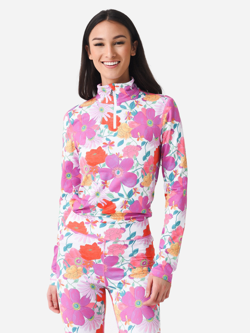 Bogner Fire + Ice X LoveShackFancy Women's Ilvy Base Layer Top - Saint Bernard