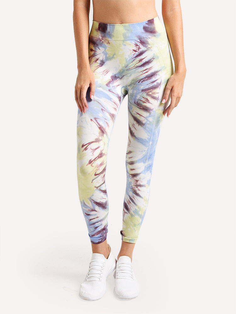 Tory Sport Seamless Tie Dye Leggings - Saint Bernard
