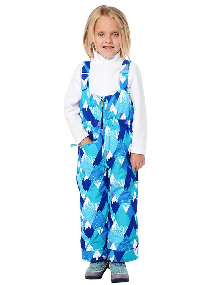 Obermeyer Girls' Snoverall Print Pant - Saint Bernard