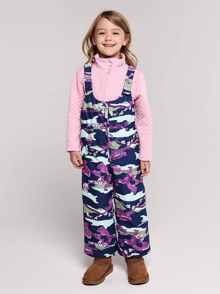 Obermeyer Girls' Snoverall Print Pant - Saint Bernard