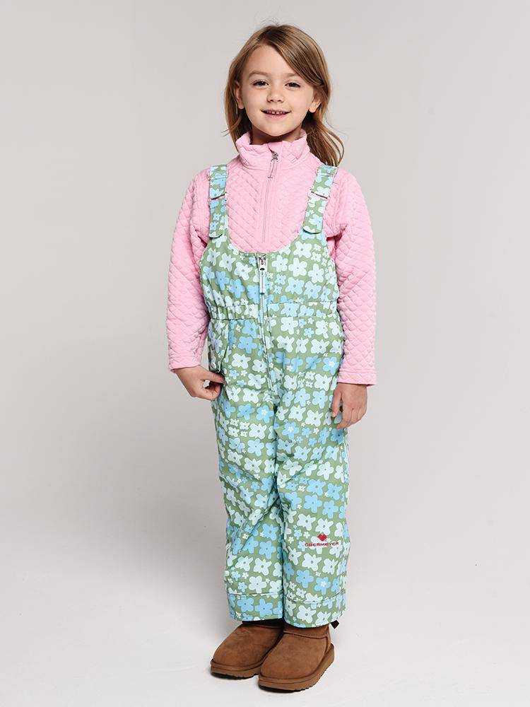 Obermeyer Girls' Snoverall Print Pant - Saint Bernard