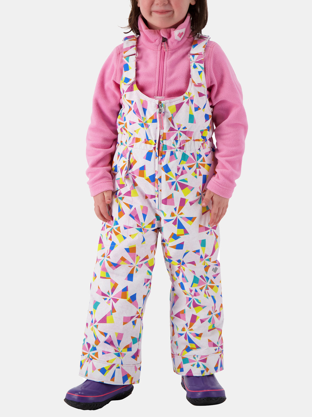 Obermeyer Little Girls' Snoverall Print Pant - Saint Bernard