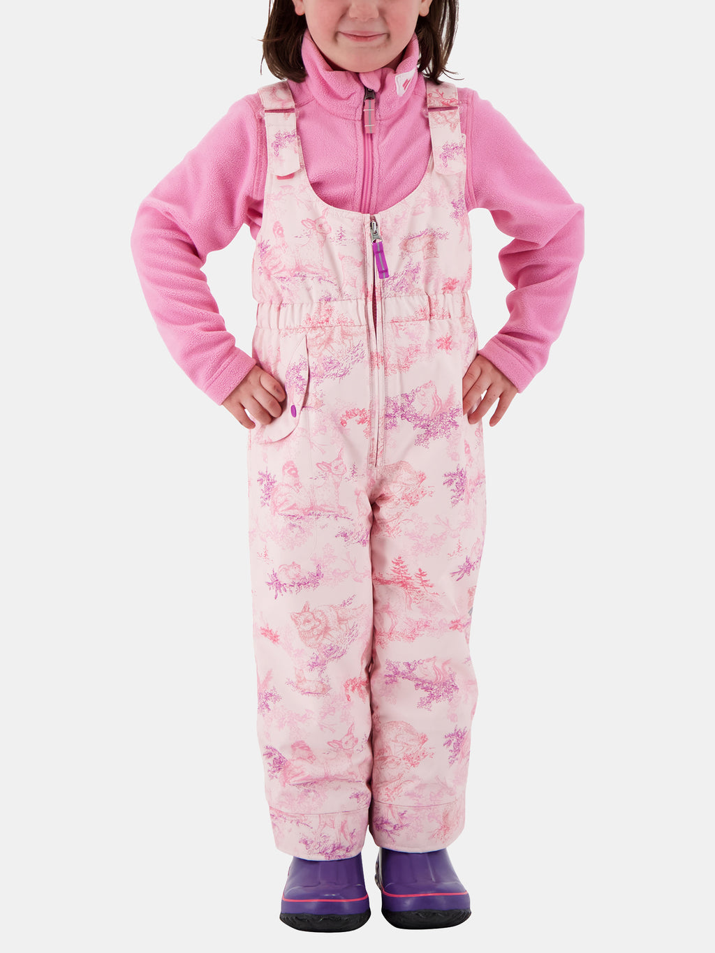 Obermeyer Little Girls' Snoverall Print Pant - Saint Bernard