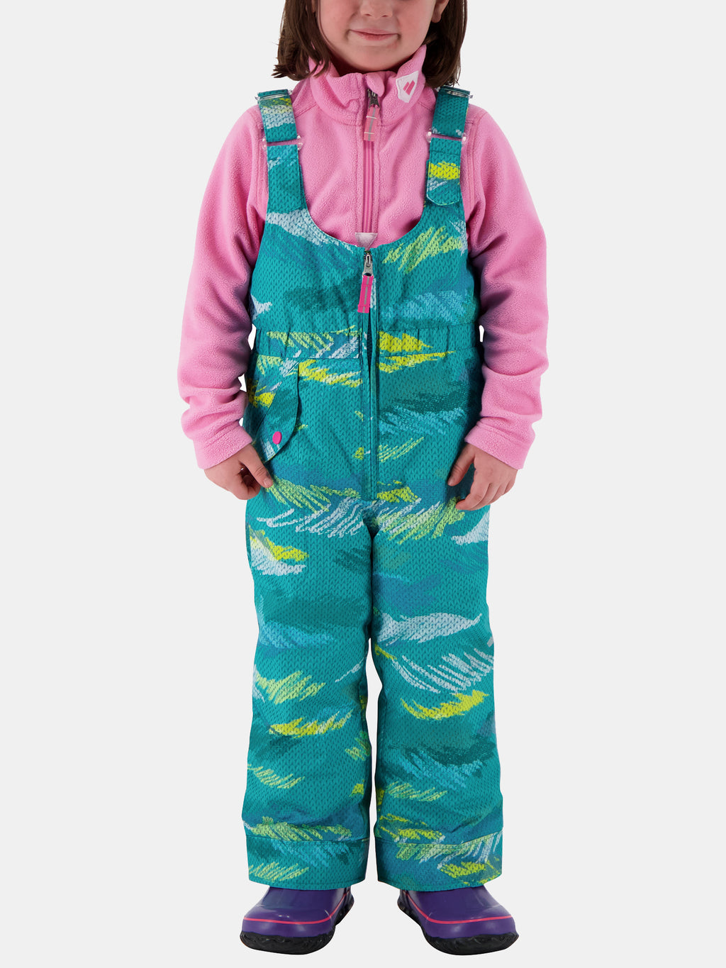 Obermeyer Little Girls' Snoverall Print Pant - Saint Bernard