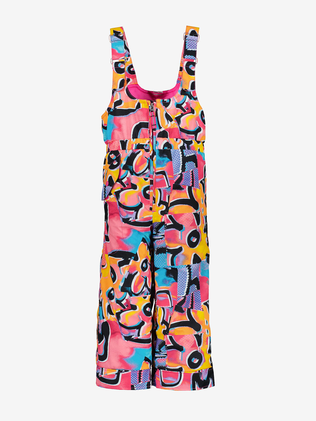 Obermeyer Girls' Snoverall Print Bib Pant - Saint Bernard