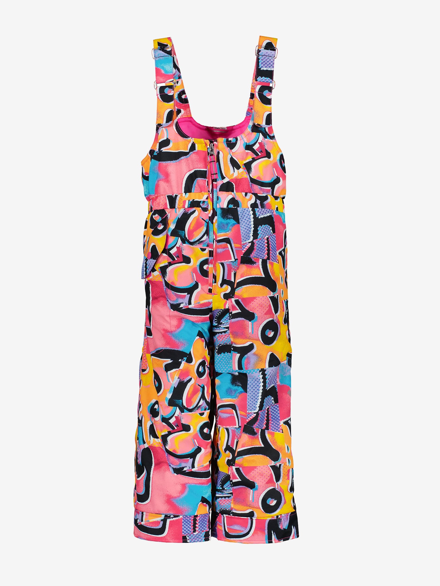 Obermeyer Girls' Snoverall Print Bib Pant - Saint Bernard