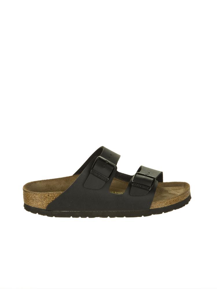 Birkenstock Women's Arizona Soft Footbed Black Birko-Flor - Saint Bernard
