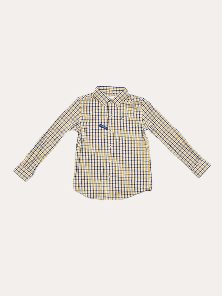 Southern Tide Boys' Long Sleeve Jump In Check Sportshirt - Saint Bernard