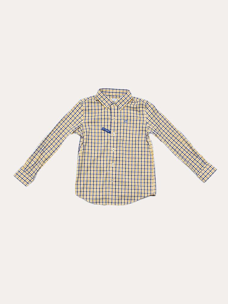 Southern Tide Boys' Long Sleeve Jump In Check Sportshirt - Saint Bernard
