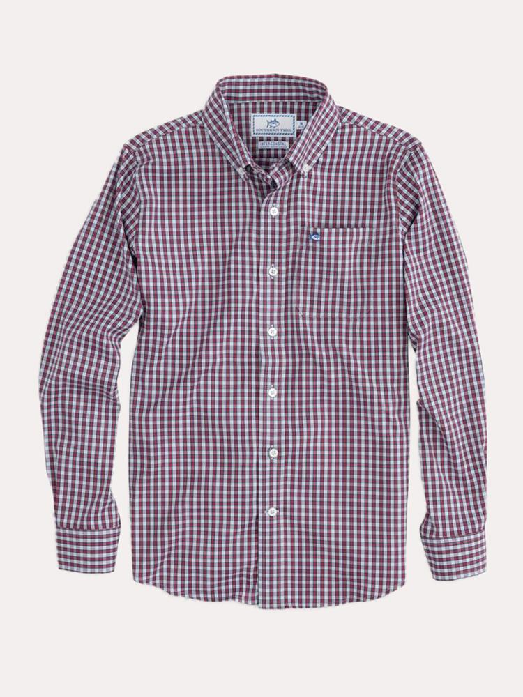 Southern Tide Boys' Bluefin Intercoastal Check Shirt - Saint Bernard
