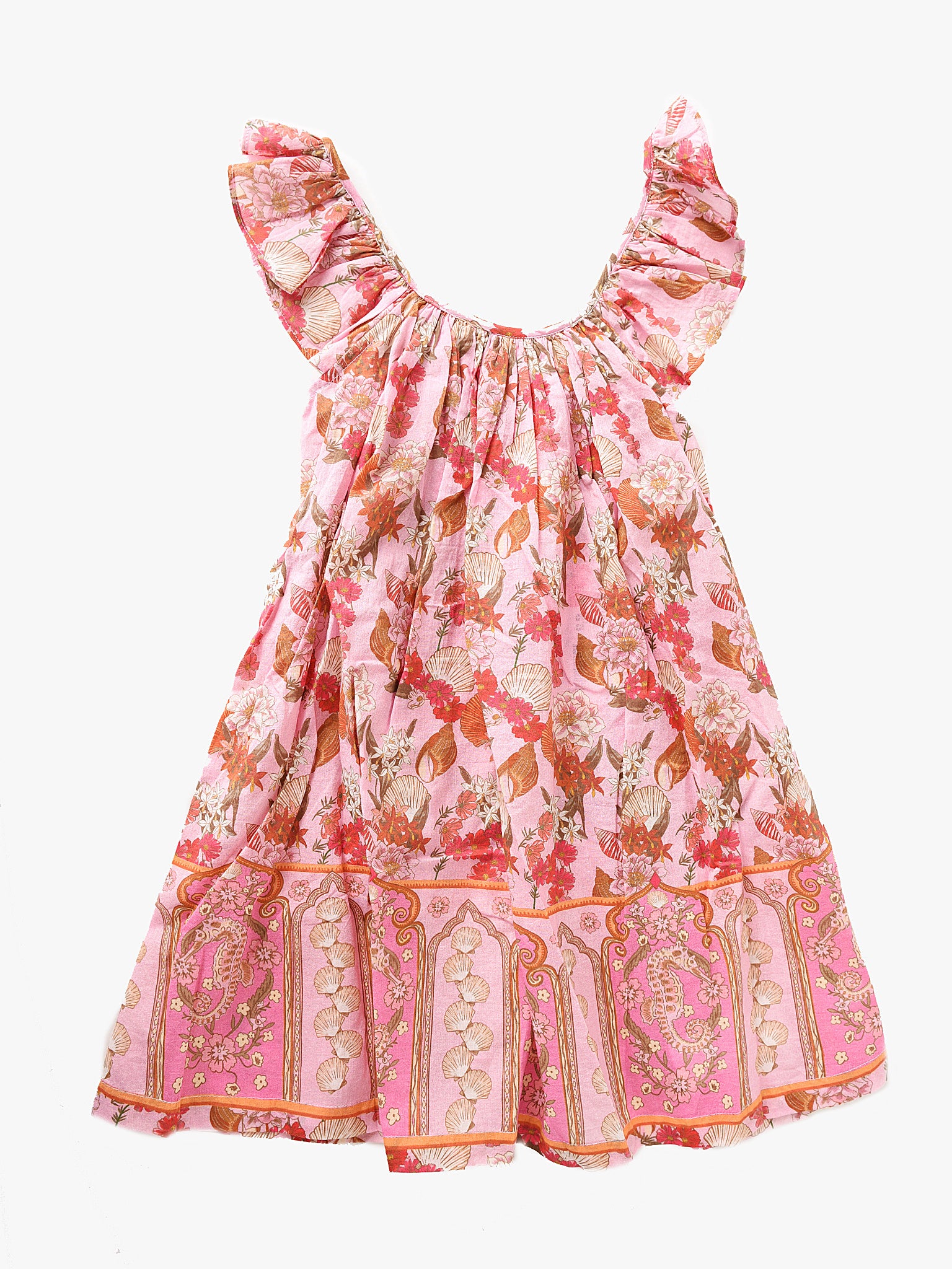 Seafolly Little Girls' Sea Shell Pearls Frill Dress - Saint Bernard