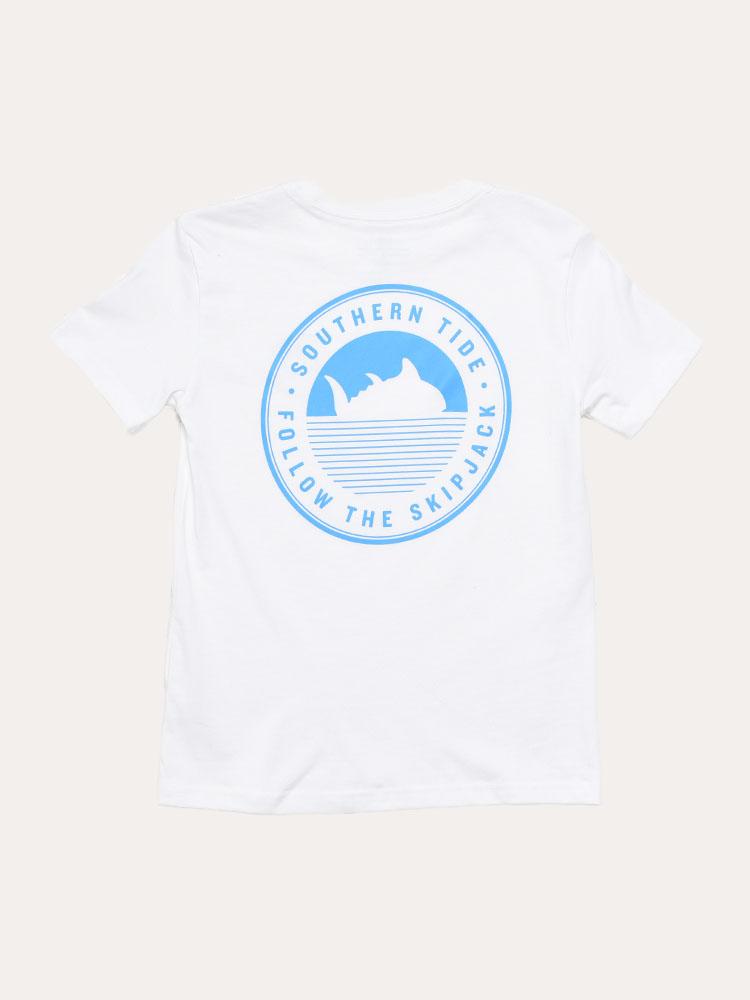 Southern Tide Boy's Skipjack Circle Patch Tee - Saint Bernard