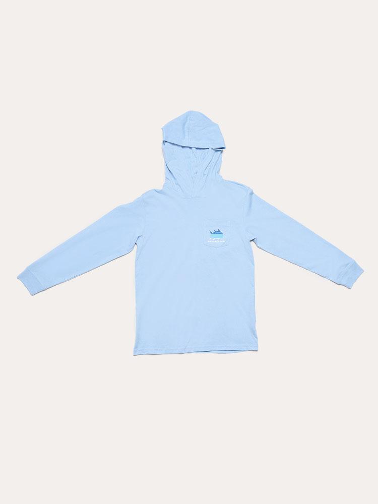 Southern Tide Boys' Long Sleeve Skipjack Gradient T-shirt Hoodie - Saint Bernard