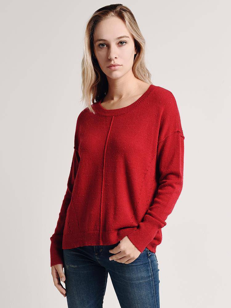 Hem & Thread Seam Detail Sweater - Saint Bernard