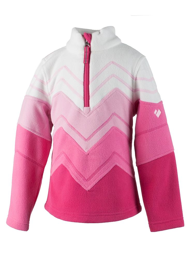 Obermeyer Girls' Zig Fleece Top - Saint Bernard