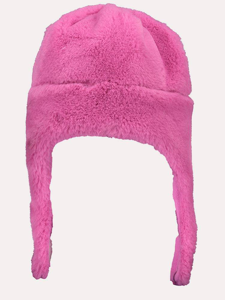 Obermeyer Little Girls' Orbit Fur Hat - Saint Bernard