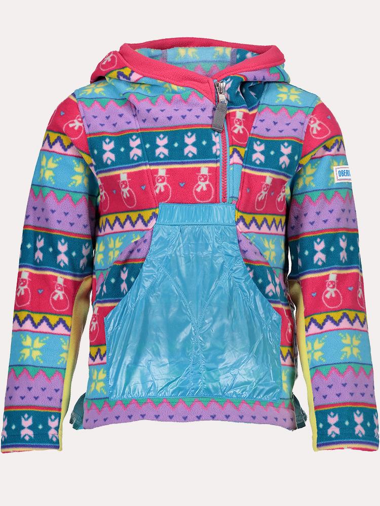 Obermeyer Little Girls' Aiya Fleece Pullover - Saint Bernard