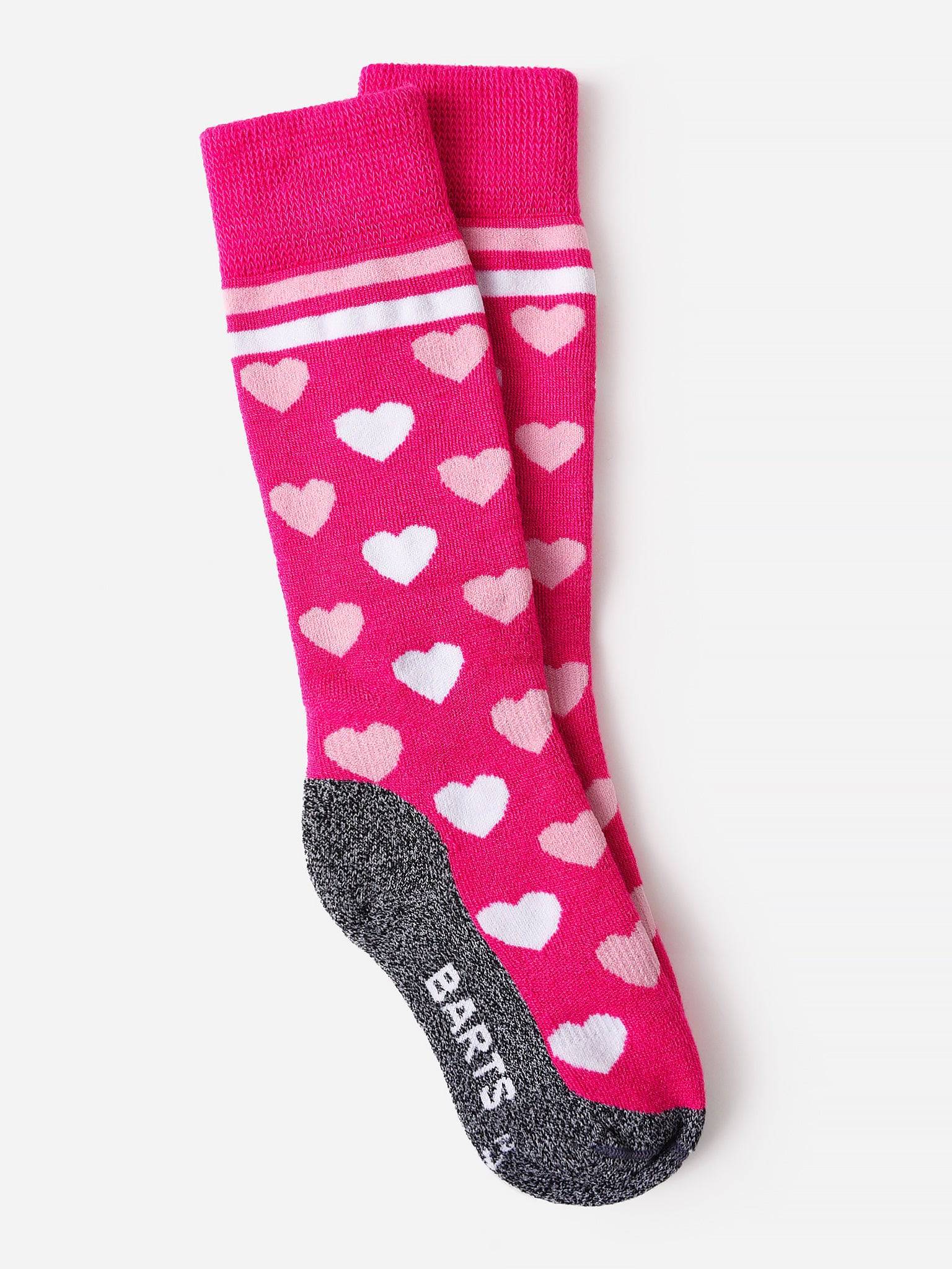 Barts Girls' Hearts Ski Socks - Saint Bernard