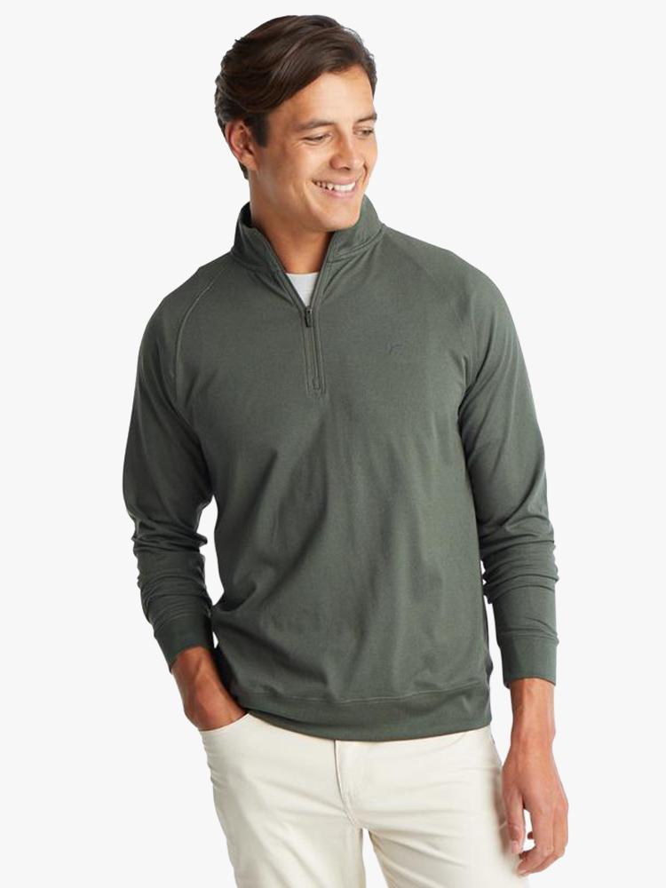 Southern Tide Men's North Pole Performance 1/4 Zip - Saint Bernard