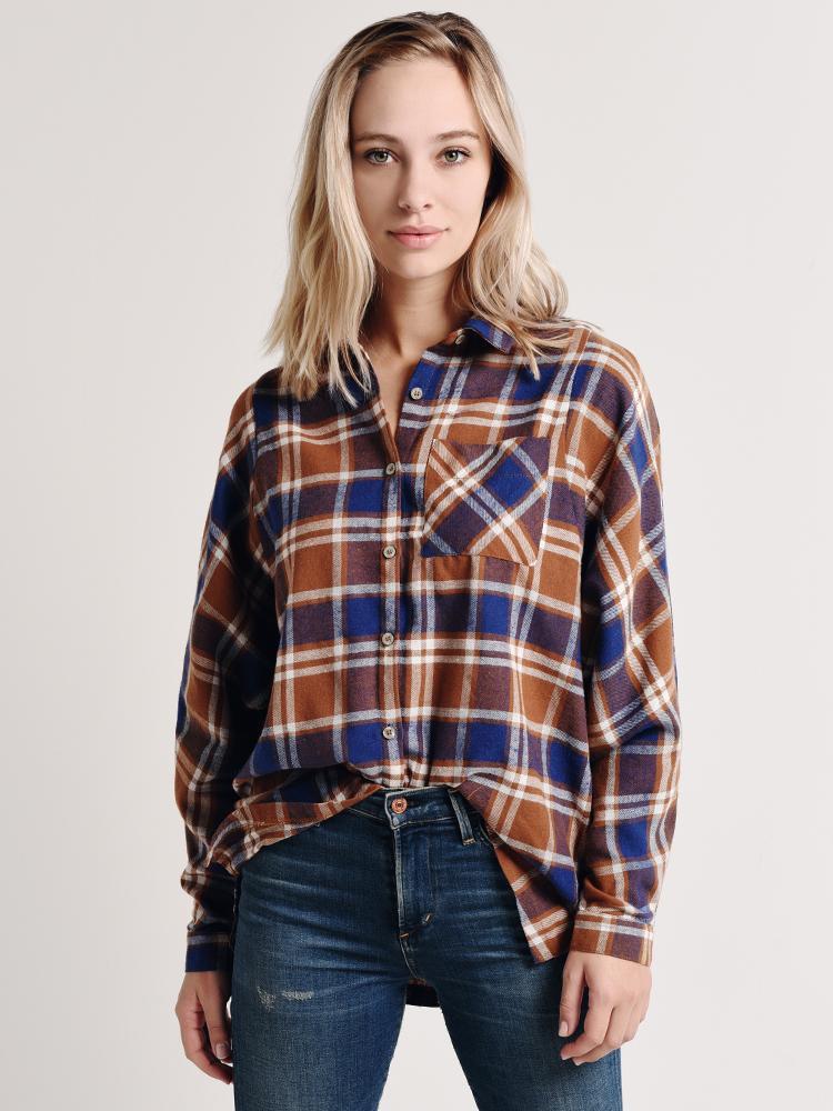 Hem & Thread Dolman Sleeve Button Down - Saint Bernard