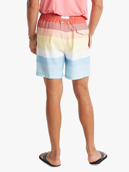 Southern Tide Men’s Galley Striped Swim Trunks