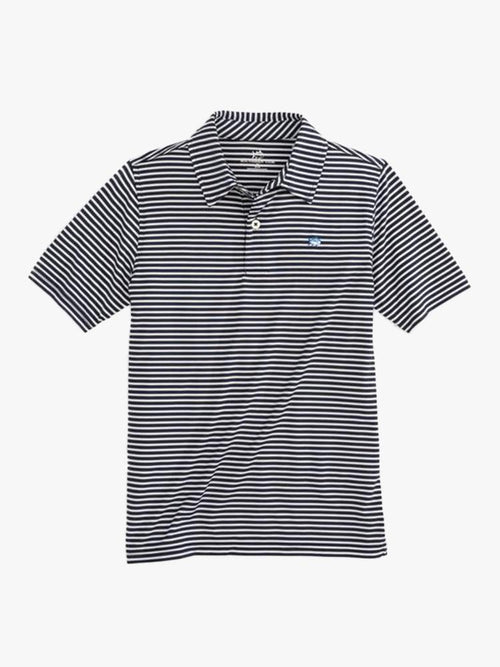 Southern Tide Boys' Bimini Stripe Performance Polo