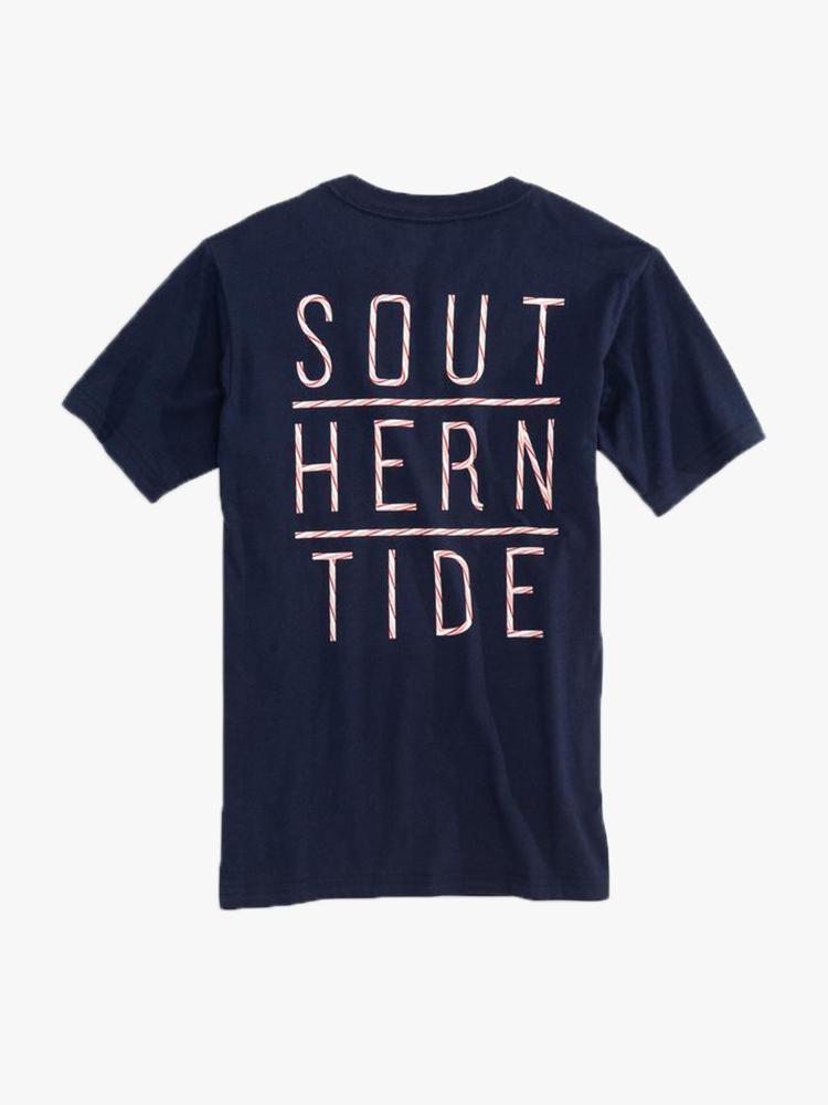 Southern Tide Boys’ Candy Cane T-Shirt - Saint Bernard