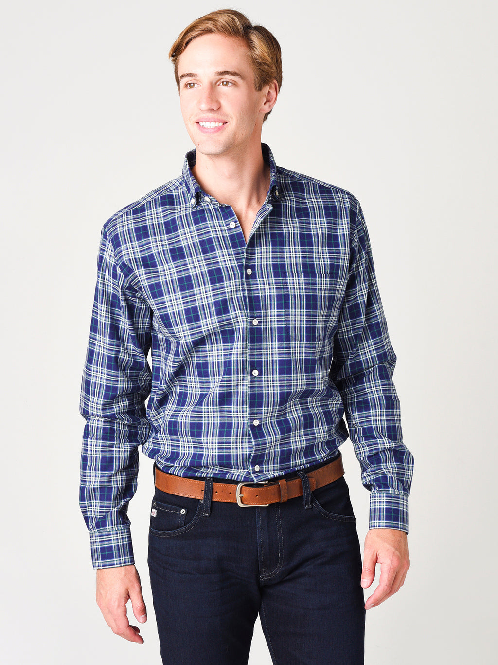 Miller Westby Men's Henry Button-Down Shirt - Saint Bernard