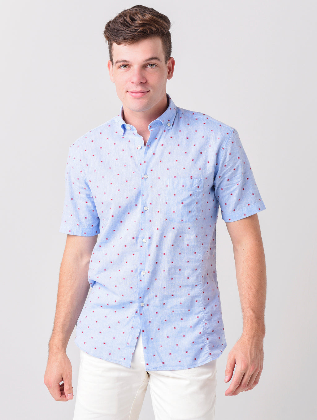 Miller Westby Men's Lane Light 'Merica Short Sleeve Shirt - Saint Bernard