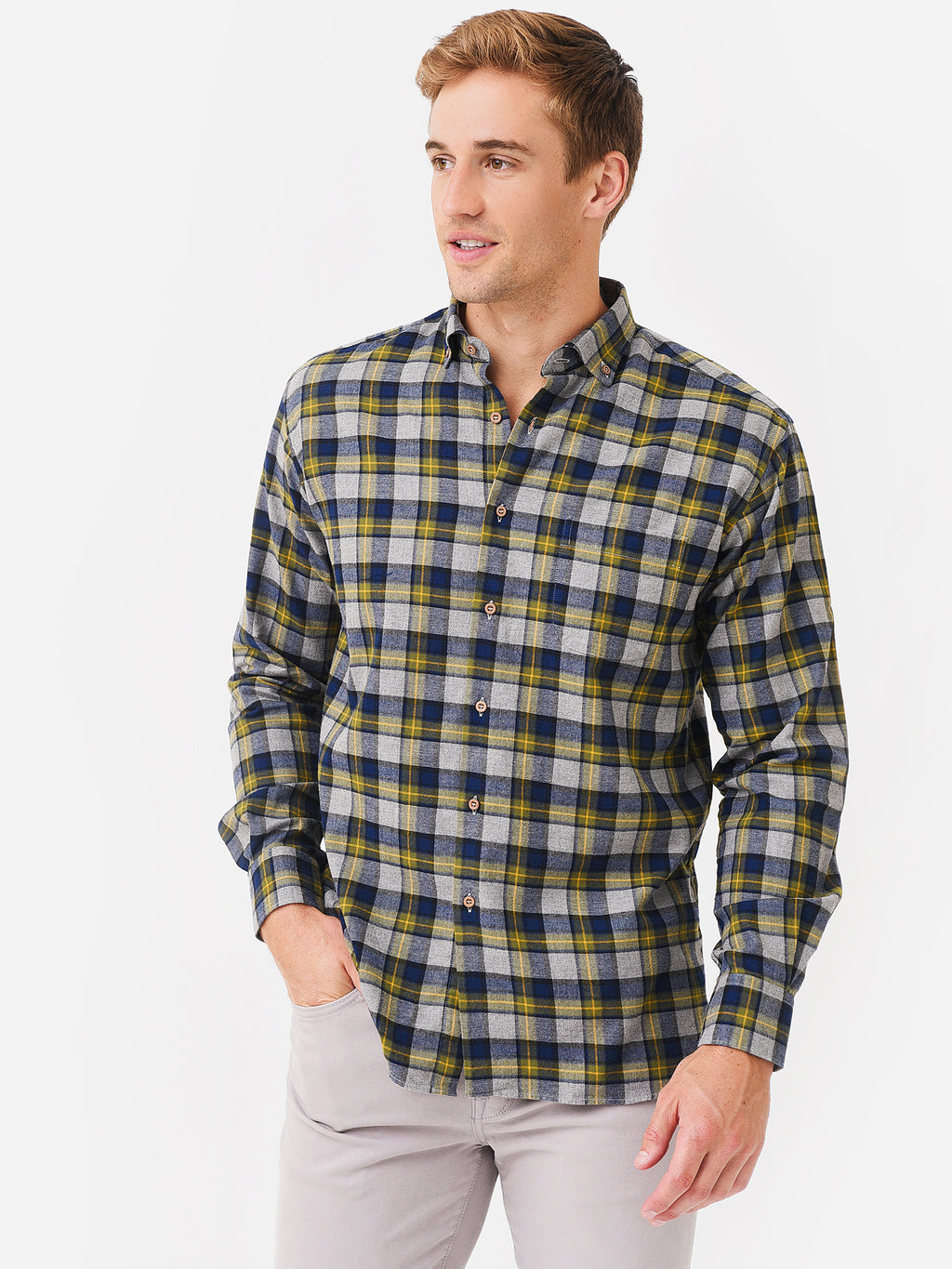 Miller Westby Men's Todd Button-Down Shirt - Saint Bernard