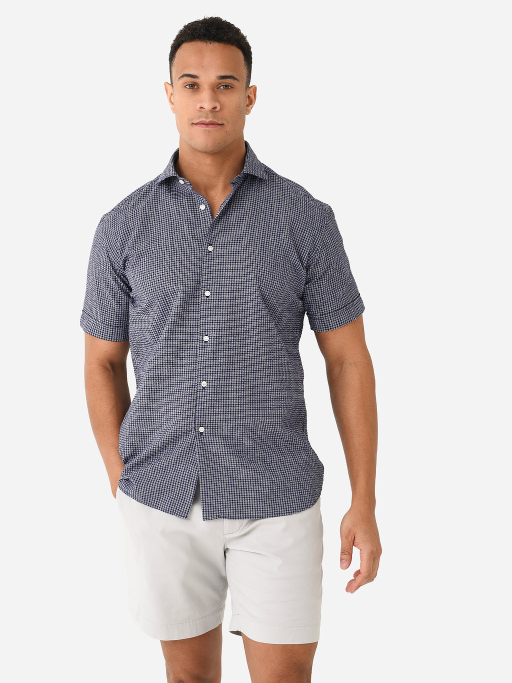 Miller Westby Men's Castle Rock Short Sleeve Button-Down Shirt - Saint Bernard