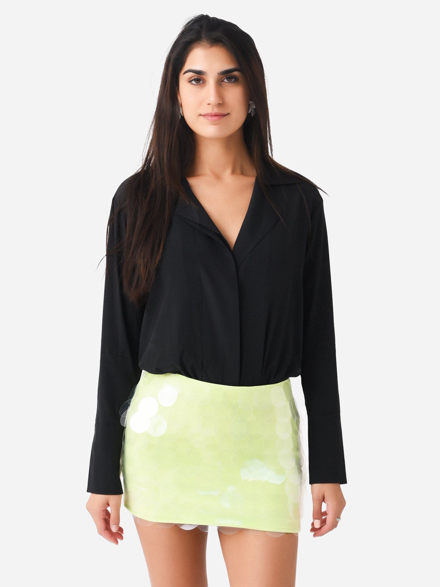 ALC Women's Diana Silk Bodysuit - Saint Bernard