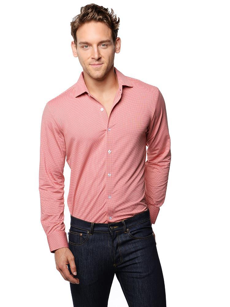 Mizzen + Main Men's Hawthorne Spread Collar Dress Shirt - Saint Bernard