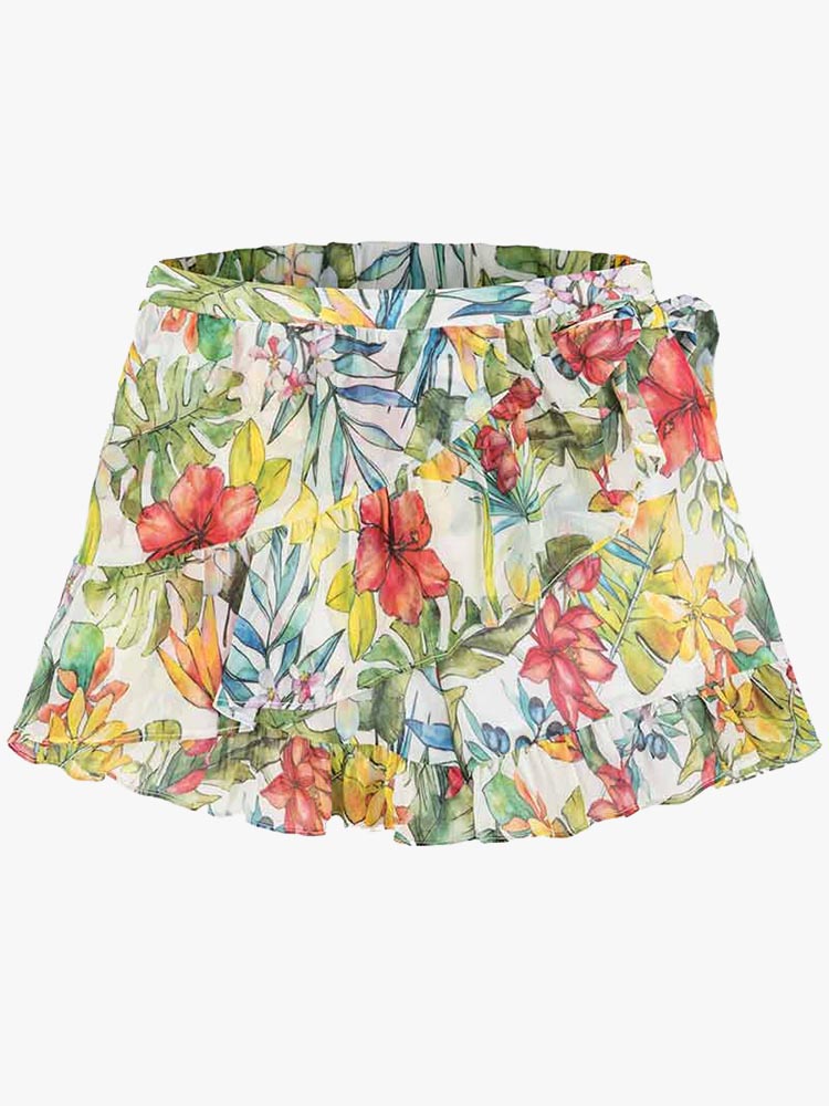 Mayoral Girls' Floral Printed Skort - Saint Bernard