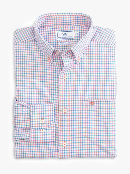 Southern Tide Men's Long Sleeve Inter Coastal Awash Check Sport Shirt