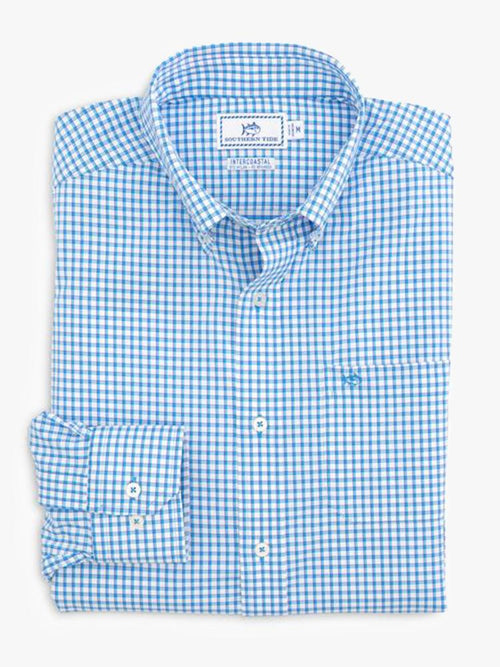Southern Tide Men's Long Sleeve Inter Coastal Awash Check Sport Shirt
