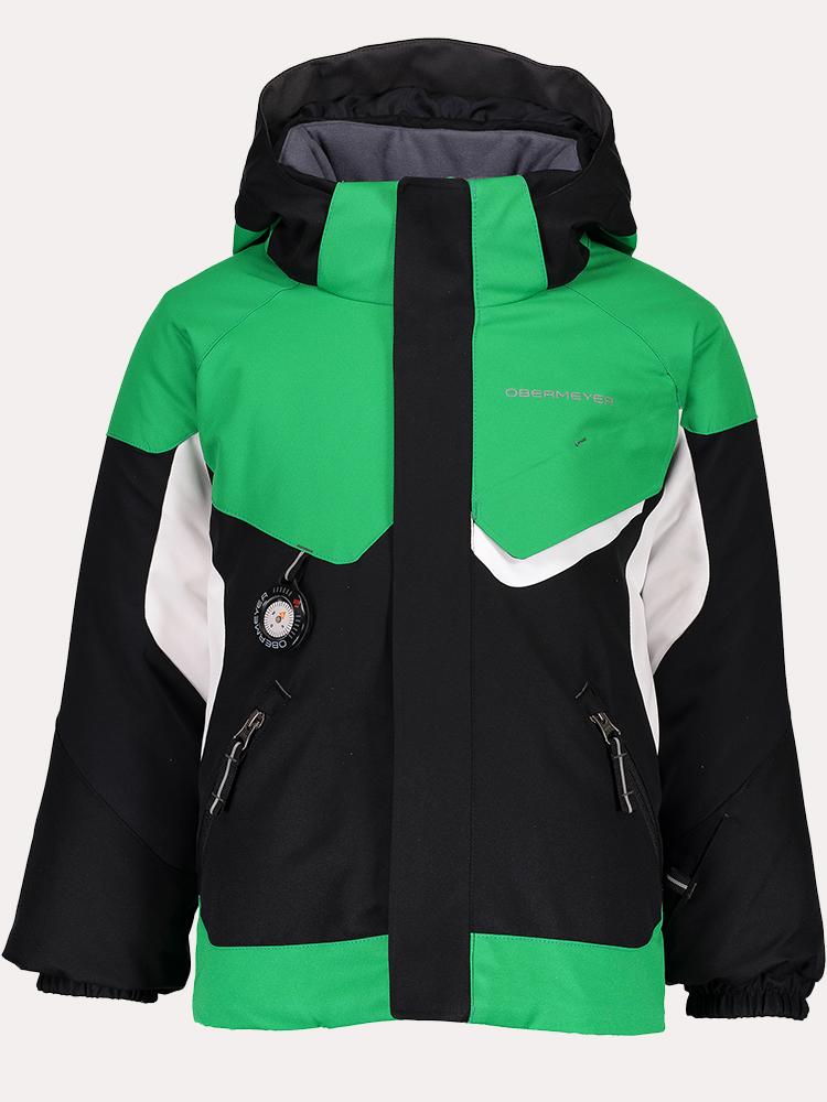 Obermeyer Kids Boy's Bolide Jacket (Toddler/Little Kids/Big Kids) Blue Vibe Obermeyer Little Boys\u0027 Bolide Jacket