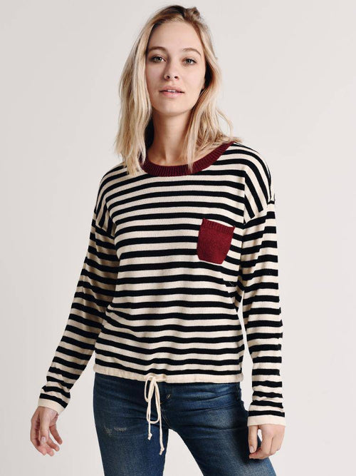 Hem & Thread Drawstring Sweater - Saint Bernard