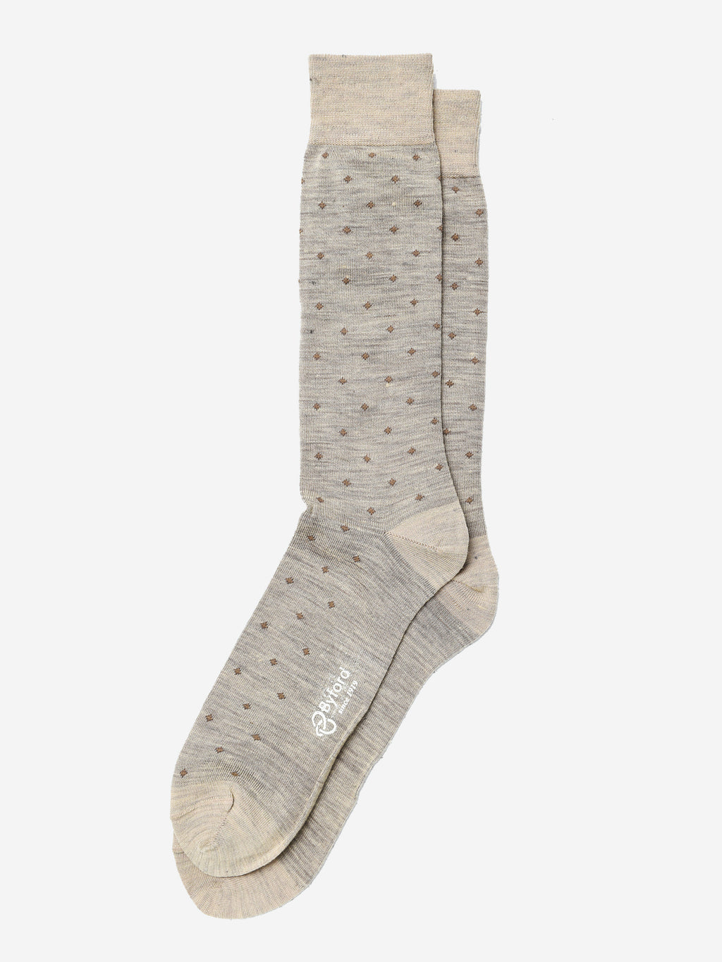 Byford Men's Superwash Merino Wool Dress Sock - Saint Bernard