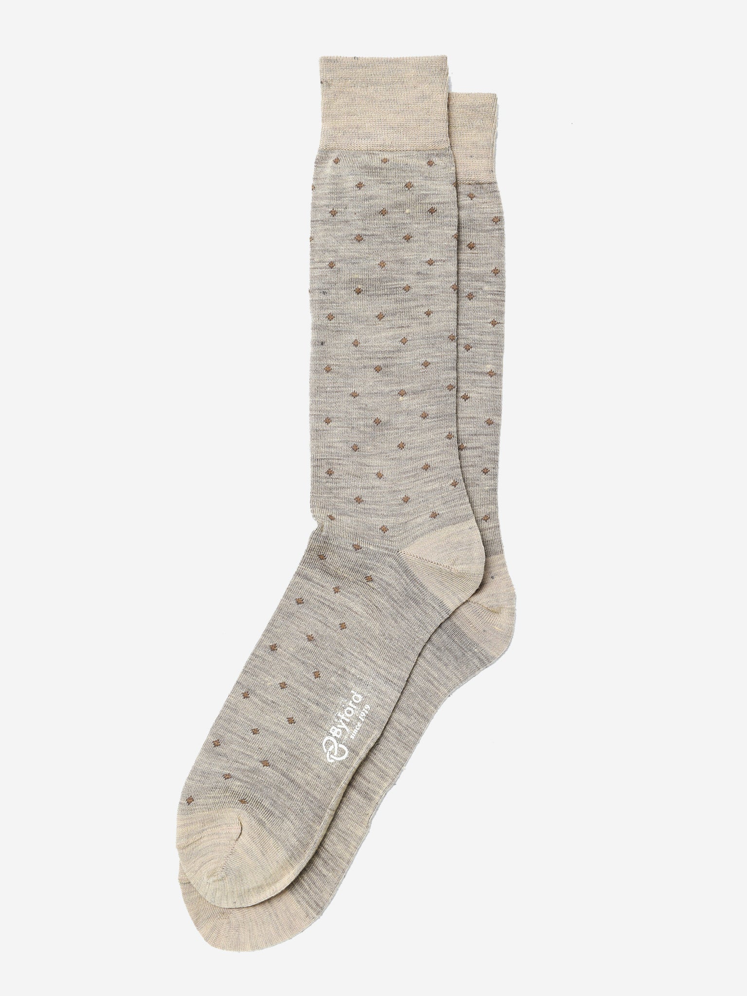 Byford Men's Superwash Merino Wool Dress Sock - Saint Bernard