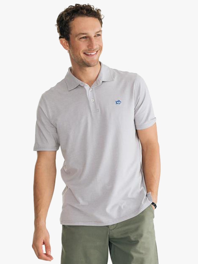 Southern Tide Men's Channel Marker Striped Polo Shirt - Saint Bernard