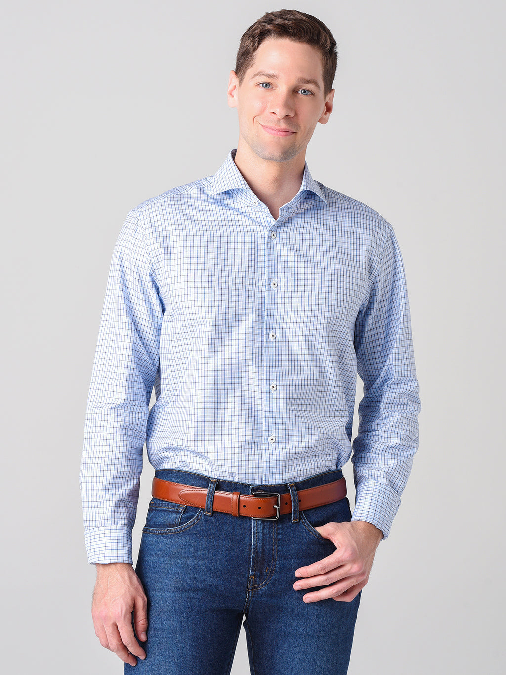 Stenstroms Men's RC Fitted Body Button-Down Shirt - Saint Bernard