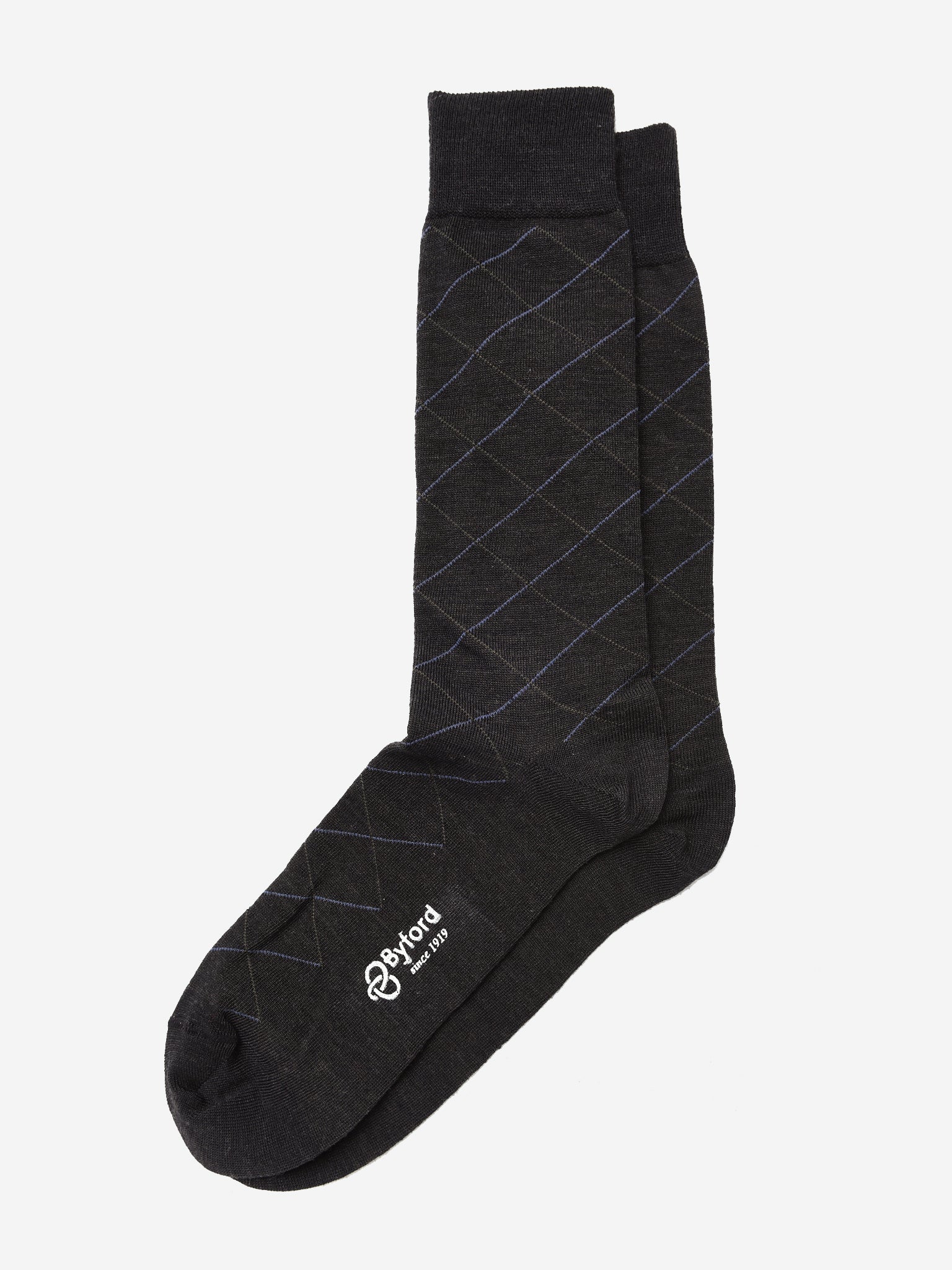 Byford Men's Superwash Merino Wool Dress Sock - Saint Bernard