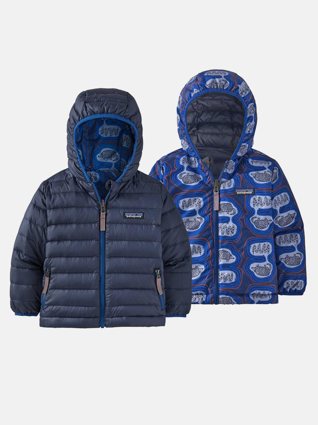 Patagonia Baby Reversible Down Sweater Hoody - Saint Bernard