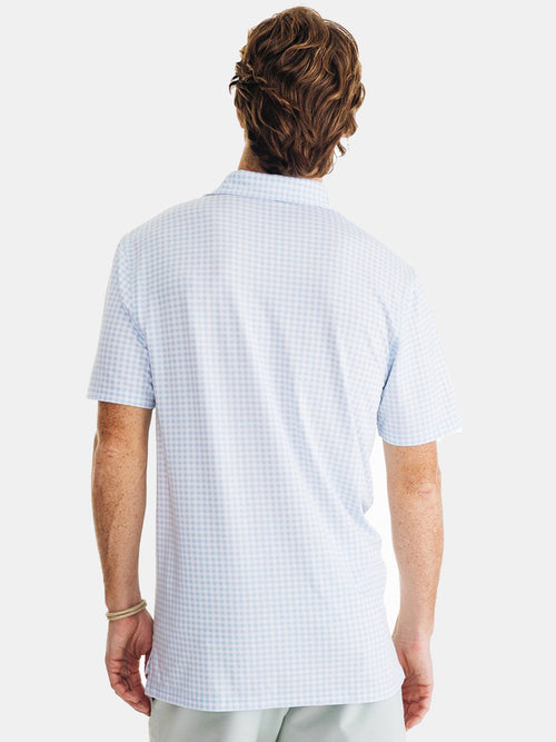 Southern Tide Men's Gingham Driver Performance Polo