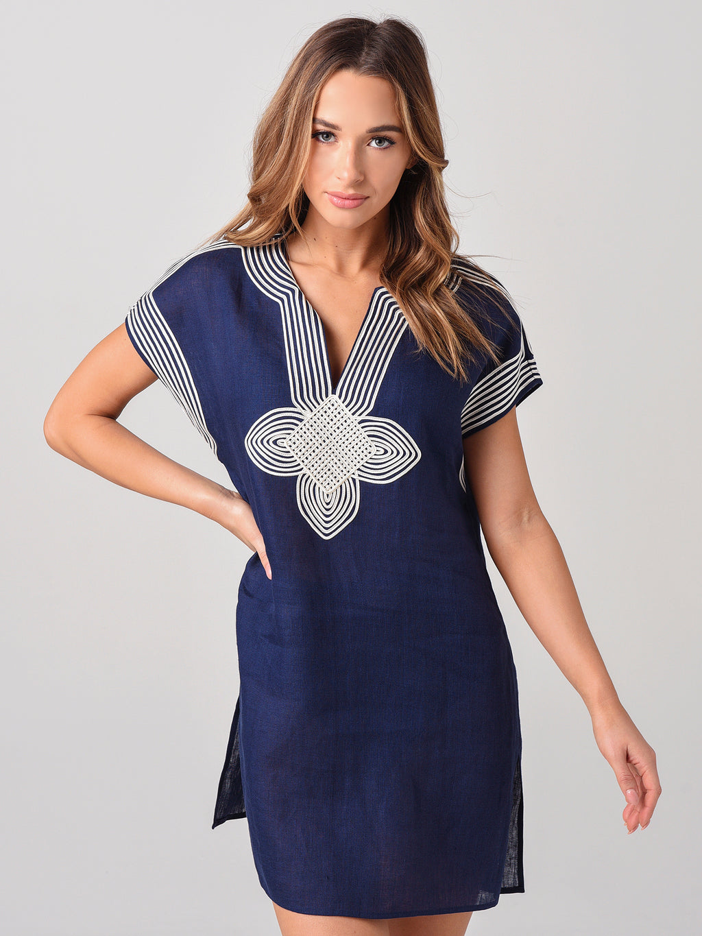 Tory Burch Solid Short Tunic - Saint Bernard